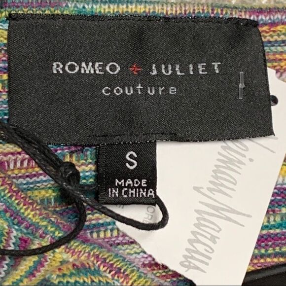 NWT Romeo & Juliet Missoni Color Green Pink Yellow Stretch Body Con Tank Dress S - Picture 5 of 8
